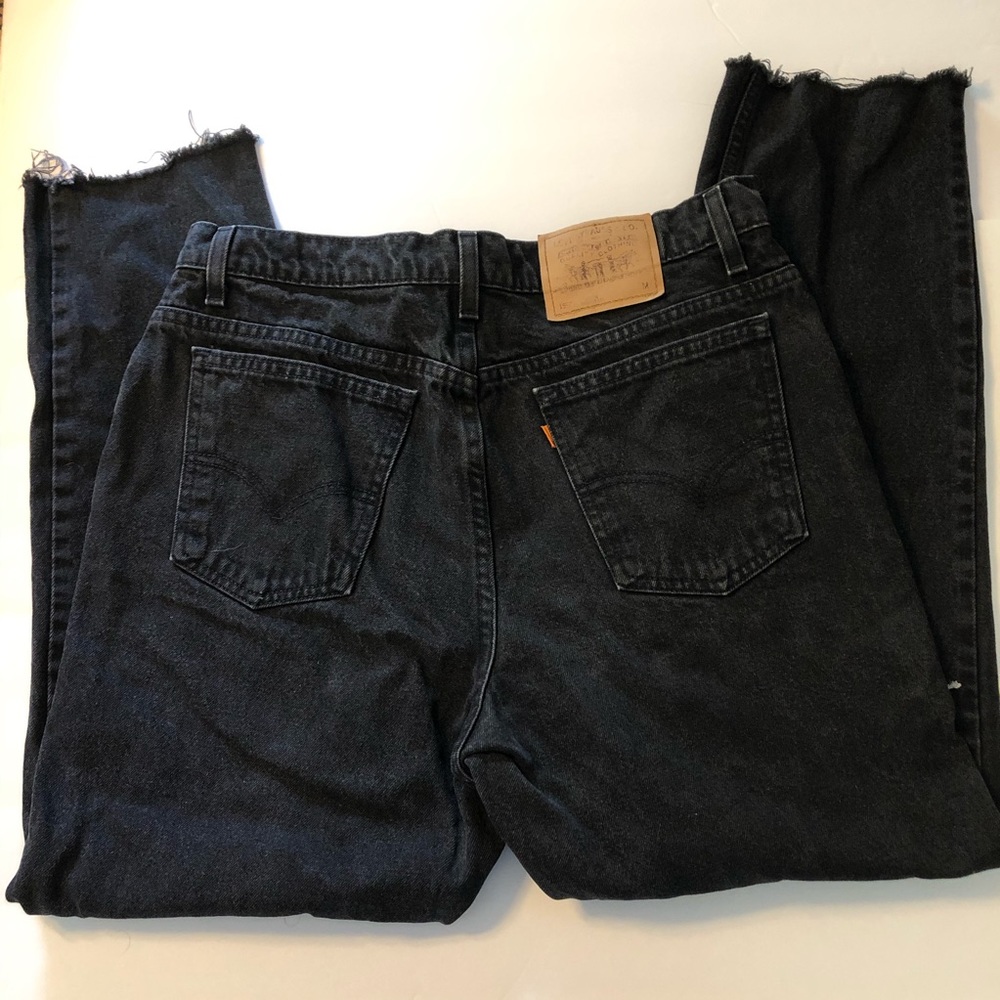 Vintage Levi’s 912 Black Jeans 32 Frayed 🇺🇸